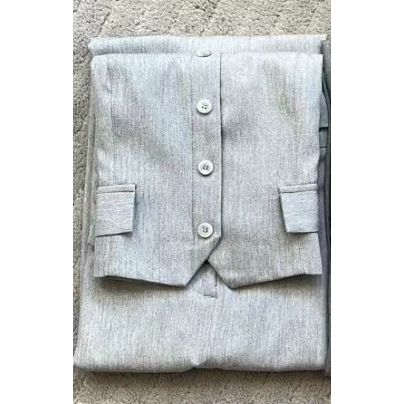 2024 nyári új európai és amerikai Amazon határokon átnyúló egyszínű divatos pántnélküli mellény, magas derekú szoknya, kétrészes szett nőknek