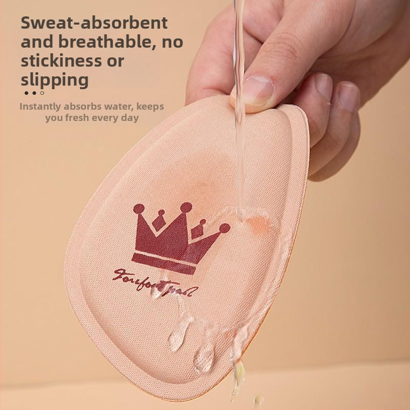 Високи токчета, дамски обувки с подложка за предна част на дланта, неплъзгащи се, противоболкови, дишащи, абсорбиращи потта стелки, гъба, противоизносващи, половин размер, обувки, големи промени, дребни на едро