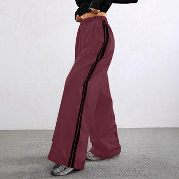 2025-ös, határokon átnyúló divatos, egyszerű női retró, lezser, színben illő, alacsony derekú, fekete, mikrohúzott nadrág