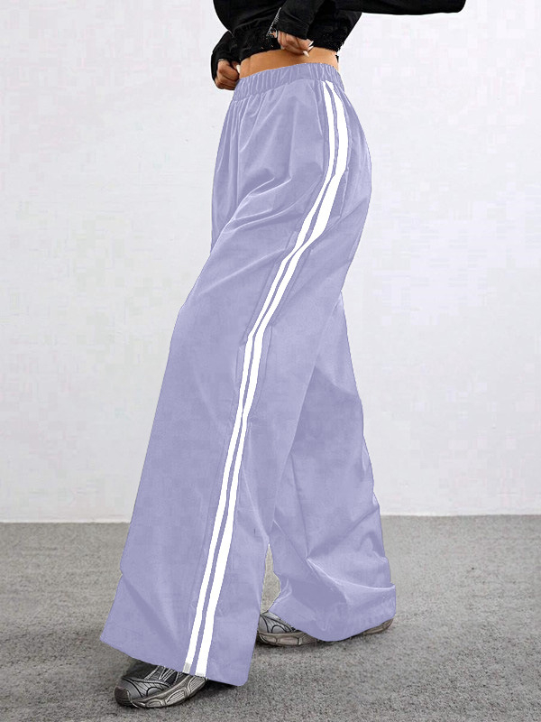 2025-ös, határokon átnyúló divatos, egyszerű női retró, lezser, színben illő, alacsony derekú, fekete, mikrohúzott nadrág