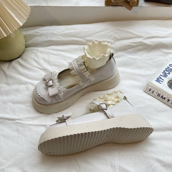 Piiriülesed pluss-suuruses JK väikesed nahkkingad naistele 2023. aasta sügise uued Lolita Amazoni populaarsed väikesed nahkkingad naistele