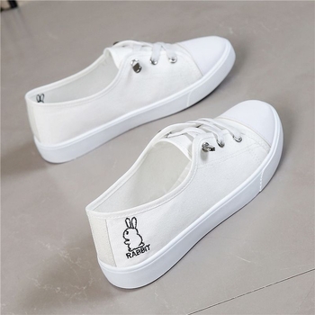 Moteriški batai, naujo stiliaus drobiniai batai, universalūs, madingi balti batai, moteriški, madingi, pavasariniai, laisvalaikio batai iš audinio.