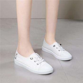 Moteriški batai, naujo stiliaus drobiniai batai, universalūs, madingi balti batai, moteriški, madingi, pavasariniai, laisvalaikio batai iš audinio.