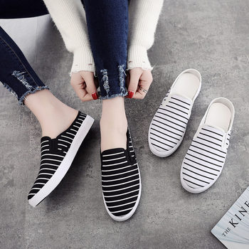 „Jinbukang“ vasariniai drobiniai pusbačiai balti moteriški bateliai, kvėpuojantys, bekulniai sandalai studentams ir nėščioms moterims, Senasis Pekinas