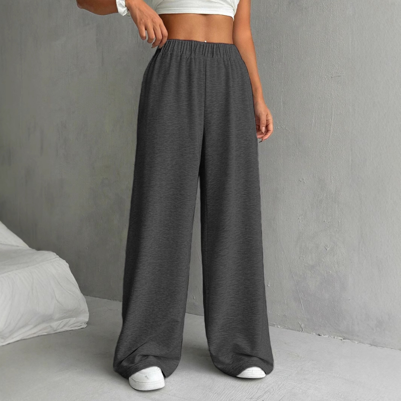 2024 m. užsienio prekybos rudens ir žiemos moteriški drabužiai, europietiško ir amerikietiško stiliaus, laisvalaikio kelnės, patogios, laisvos, aukštu juosmeniu, plačios kelnės.