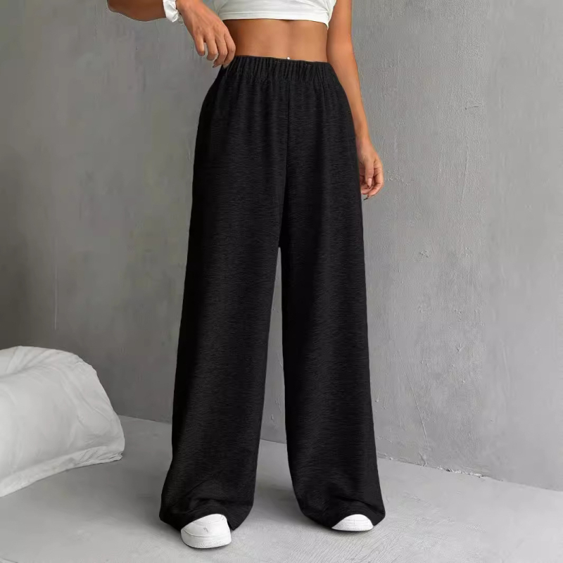 2024 m. užsienio prekybos rudens ir žiemos moteriški drabužiai, europietiško ir amerikietiško stiliaus, laisvalaikio kelnės, patogios, laisvos, aukštu juosmeniu, plačios kelnės.