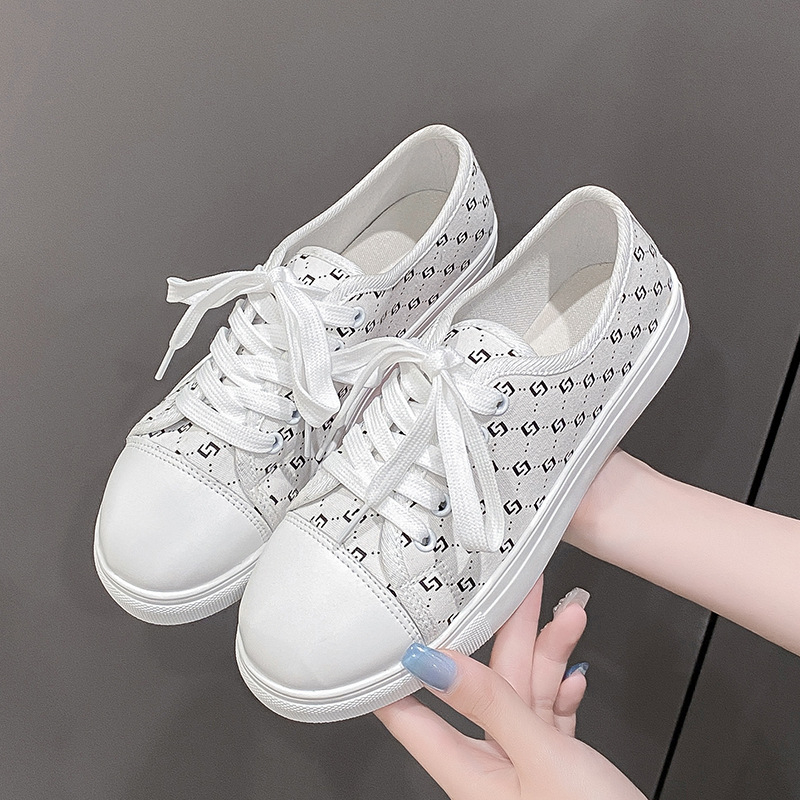 Pavasara un rudens jaunās audekla kurpes sievietēm, modernas, universālas, ikdienas, ērtas kedas, korejiešu stila, elpojošas, mīkstas zoles, vieglas studentu kurpes