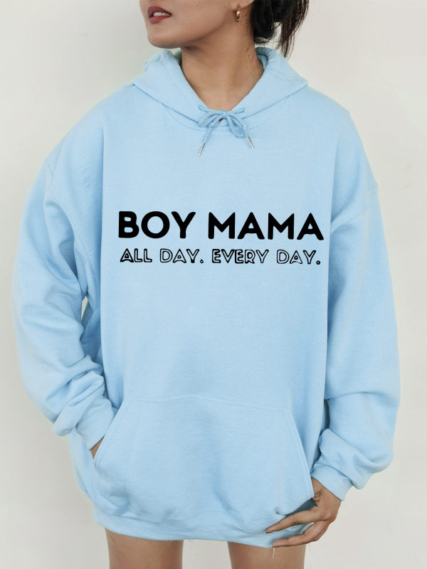 boymama kapucnis pulóver európai és amerikai kapucnis pulóver egyszerű betűs pulóver túlméretezett kapucnis pulóver