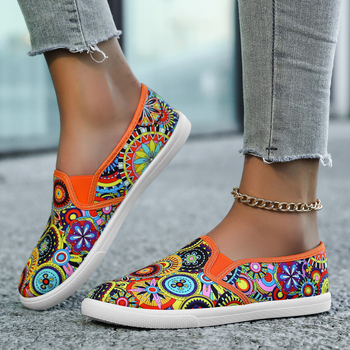 Madingi leopardo rašto drobiniai užsegami bateliai moterims, pavasariui ir rudeniui, korėjietiško stiliaus laisvalaikio universalūs plokščiapadžiai bateliai