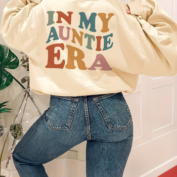 Betűs Mintás Pulóver Lezser Hosszú Ujjú_Yythkg