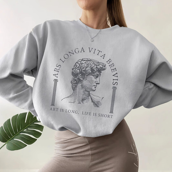 raktáron nyomtatott fejű Európa és Amerika Amazon határokon átnyúló őszi és téli bő hosszú ujjú pulóver női pulóver