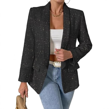 Costum de damă cu mânecă lungă, stil casual, Amazon, transfrontalier, 2024, european și american, toamnă nouă, tweed