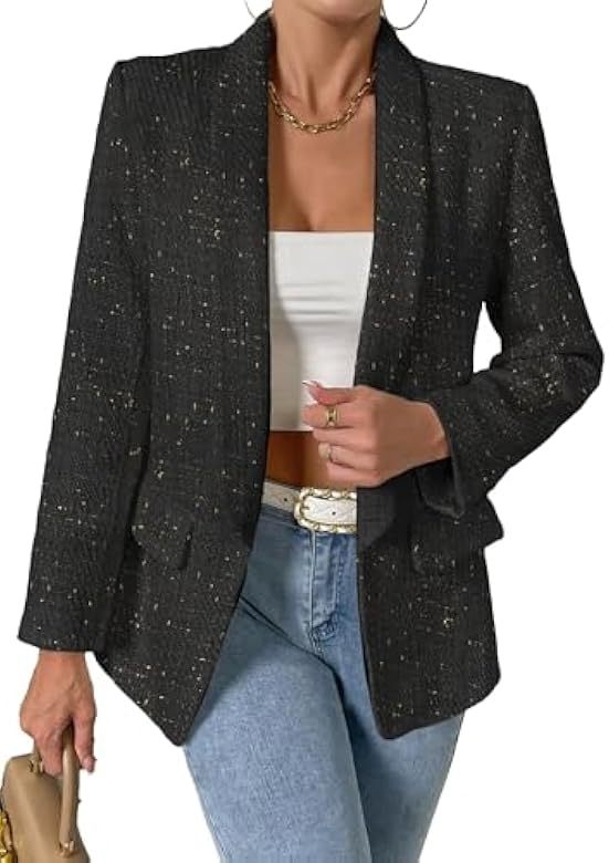 Costum de damă cu mânecă lungă, stil casual, Amazon, transfrontalier, 2024, european și american, toamnă nouă, tweed
