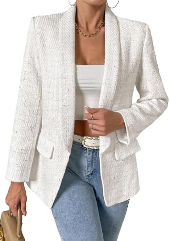 Costum de damă cu mânecă lungă, stil casual, Amazon, transfrontalier, 2024, european și american, toamnă nouă, tweed