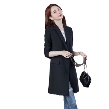 Μικρό σακάκι κοστουμιού γυναικών 2024 Νέα μόδα άνοιξης και φθινοπώρου Κομψό παλτό Κορεάτικο μεσαίου μήκους casual κοστούμι Trenchcoat