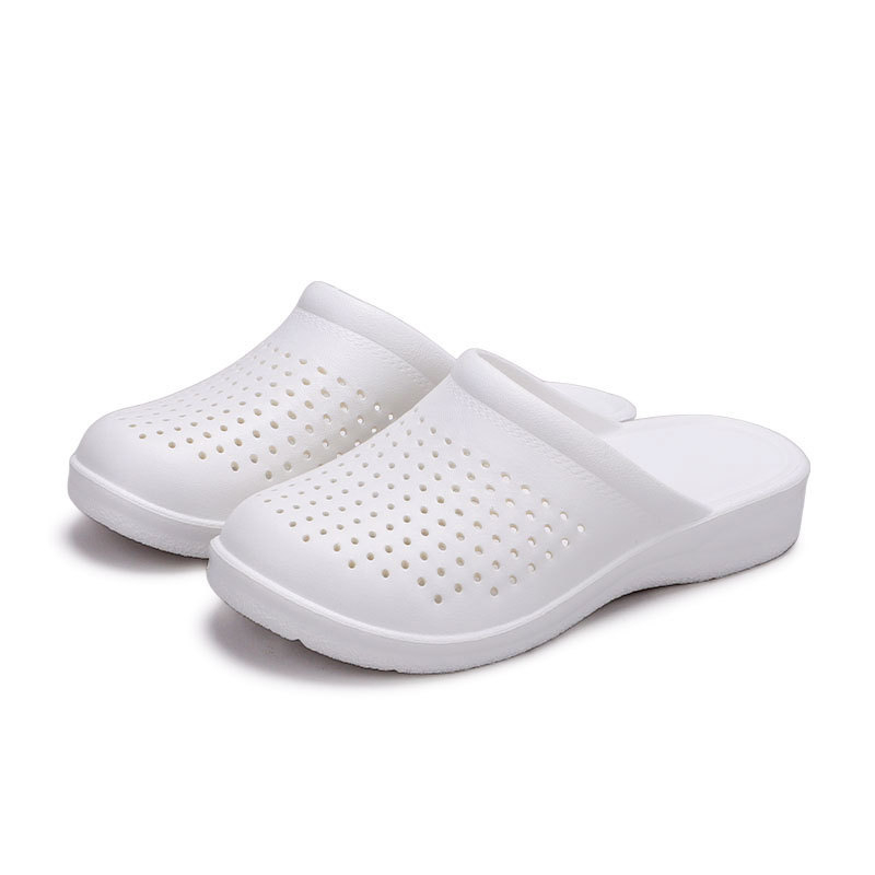 Õdede kingad, naiste paksu tallaga sandaalid ja sussid, suvine riietus, moodne suss, lameda tallaga Baotou valged kingad, sussid naistele