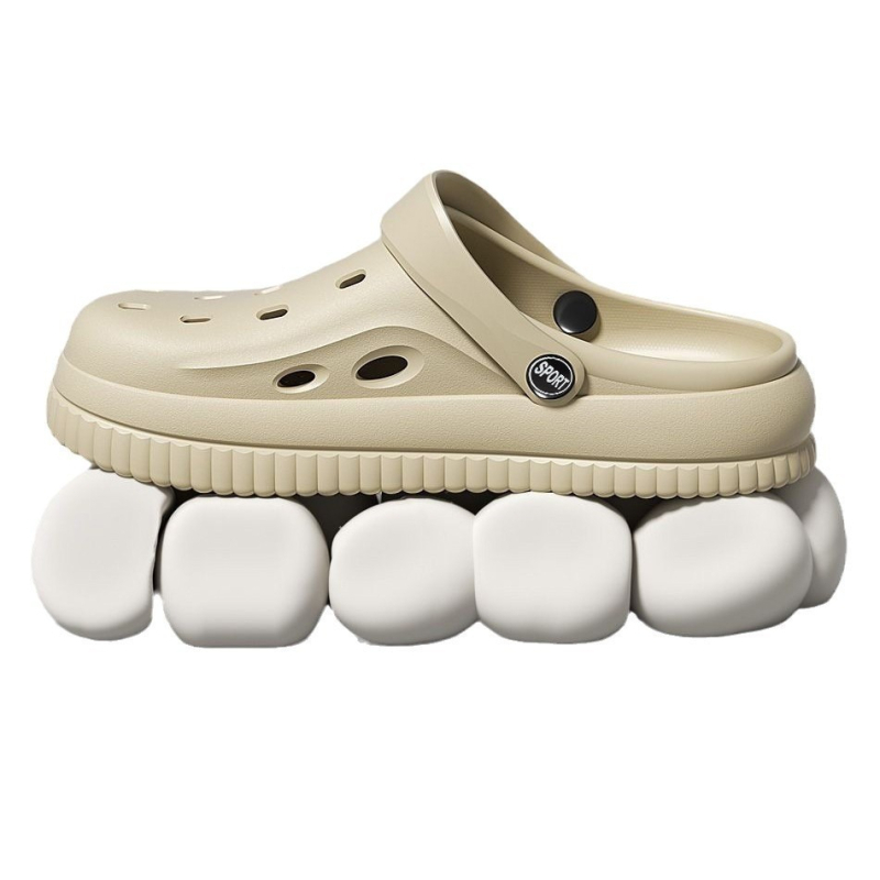 2025 m. „Crossborder Lovers“ šlepetės moterims, vasarinės, naujos, lengvos, neslystančios, storo padu, vyriški batai su skylėmis.