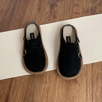 BK Shoes Καλοκαιρινές παντόφλες μισής στήριξης, γυναικεία αναπνεύσιμα λινά παπούτσια Lazy, παπούτσια Muller από βαμβάκι και λινό με μαλακή σόλα για εξωτερική χρήση