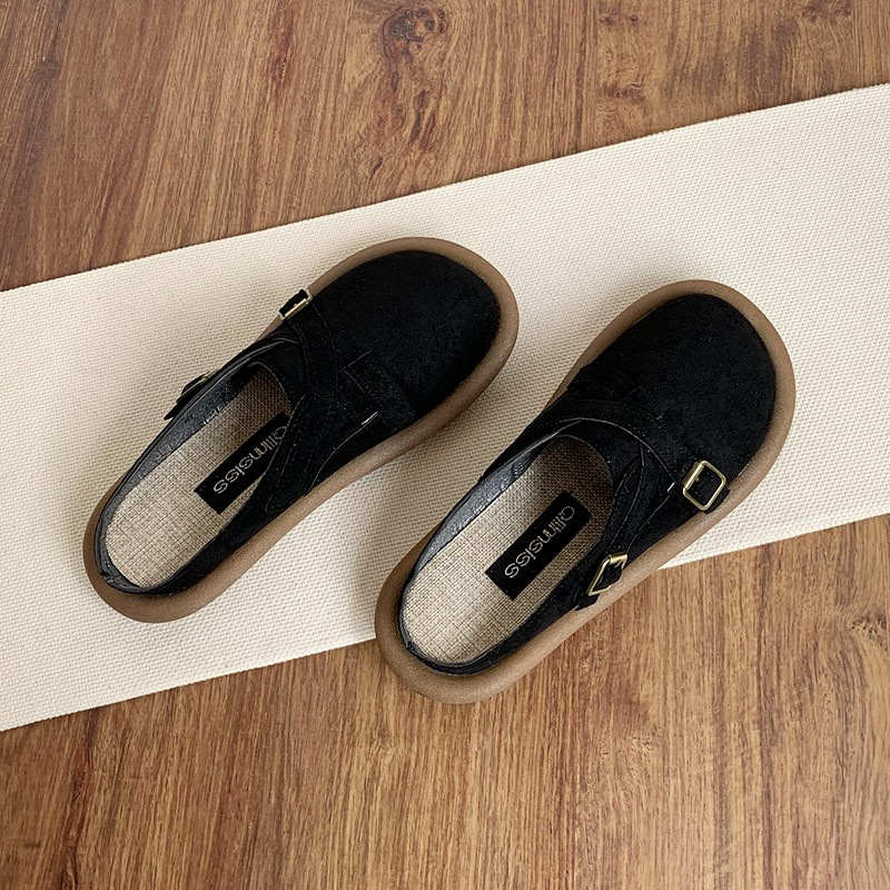 BK Cipők Nyári Bebújós Félpapucs Női Lélegző Len Lazy Cipő Puha Talpú Pamut és Len Muller Cipő Külső Viseletre