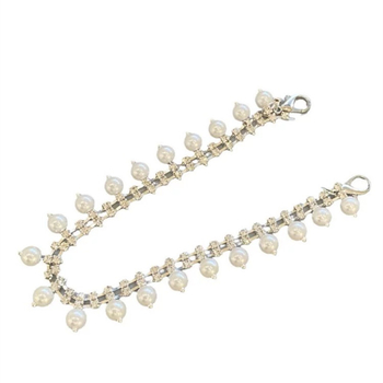 Hjuns-a ar rhinestones pērļu pušķīšiem, ziedu apavu sprādzi, korejiešu aksesuāri, pērlīšu kulons, personība, daudzpusīga dekoratīva sprādze