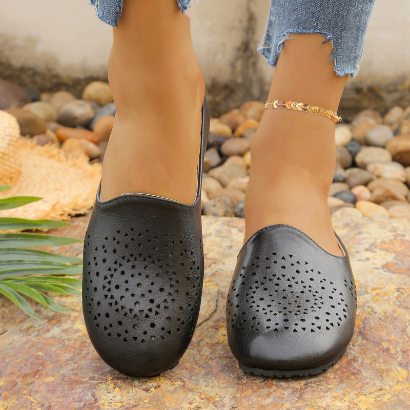 Lapos talpú, egy pedálos női papucs 2025 retro, teljesen fedett fejű, üreges külkereskedelmi plus size szandálok és papucsok női gyártók nagykereskedelme