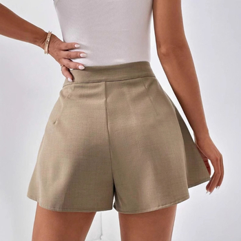 Amazon határokon átnyúló magas derekú rövidnadrág mikro-divatos, minden egyezésű európai és amerikai nyári egyszerű hétköznapi szarv plus size női laza