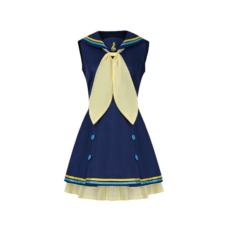 Tükörtónusú Gemini cos ruházat tükörtónusú összekapcsolt tükörtónusú csengő virtuális idol tengerész ruházat rövid cosplay játékruha