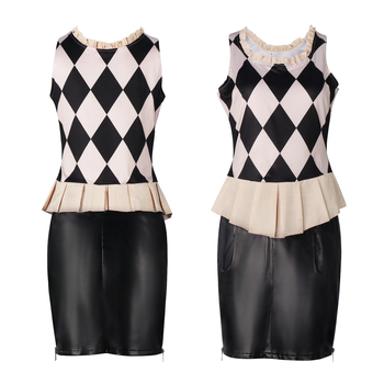 Cos kleit klounnaisele 2 Hallie Quinni mängule samas stiilis halloweeni cosplay anime kostüüm