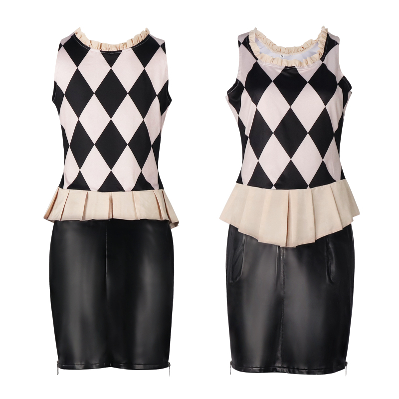 Cos kleit klounnaisele 2 Hallie Quinni mängule samas stiilis halloweeni cosplay anime kostüüm