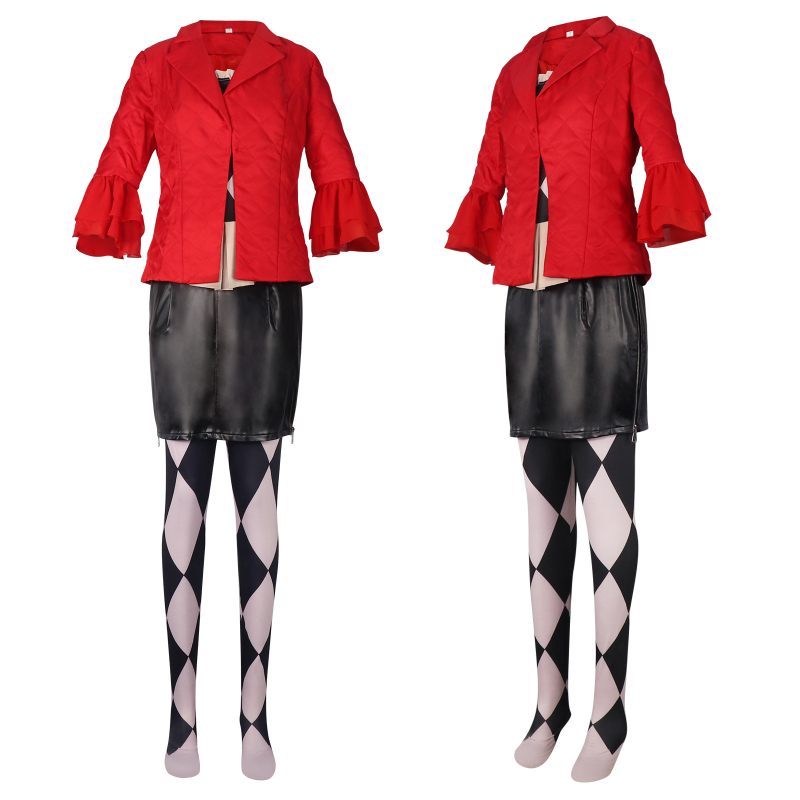 Cos kleit klounnaisele 2 Hallie Quinni mängule samas stiilis halloweeni cosplay anime kostüüm