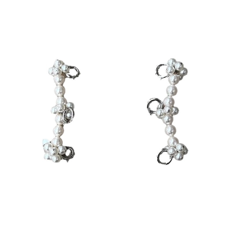 Kõikvõimalikud moodsed Korea stiilis pärlnööriga lillekinga pandlaga lihtsad isetegemise spordijalatsid dekoratiivsed kingapaelte aksessuaarid