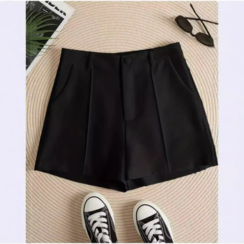 Nyári európai és amerikai Amazon határokon átnyúló vékony, laza, hétköznapi, mindenhez illő, magas derekú, egyenes, A-fazonú, karcsúsító rövidnadrágok
