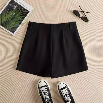 Nyári európai és amerikai Amazon határokon átnyúló vékony, laza, hétköznapi, mindenhez illő, magas derekú, egyenes, A-fazonú, karcsúsító rövidnadrágok