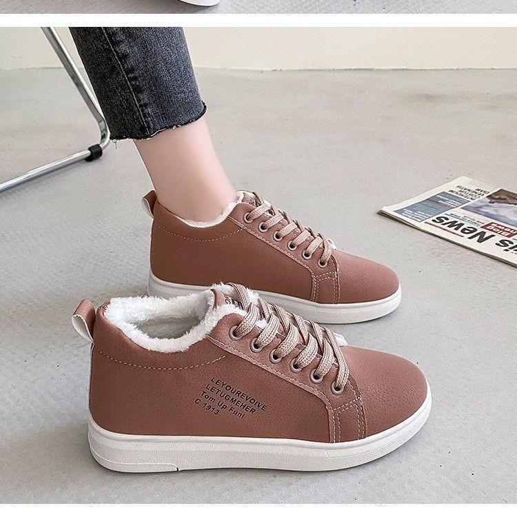 2023. gada ziemas jaunās sniega kurpes, sabiezētas, siltas, studentu ikdienas, rudens un ziemas kurpes, kokvilnas kurpes sievietēm, ar flīsa oderi, sporta apavi sievietēm