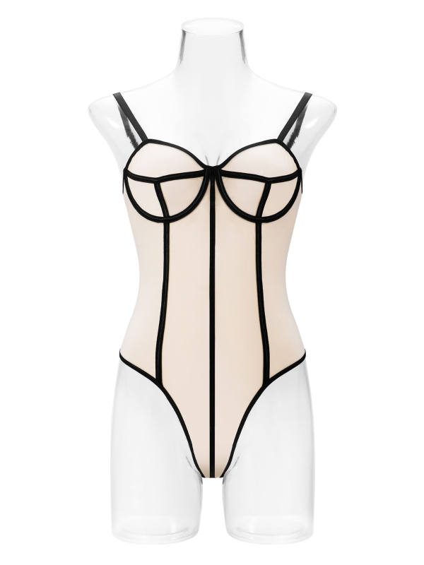 Határokon átnyúló női ruházat, európai és amerikai Spice Girls, új kontrasztos színű, alakformáló Siaman szexi, feszes, üreges, hát nélküli overall 2024