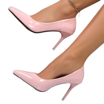 Ευρωπαϊκά και αμερικανικά ψηλοτάκουνα γυναικεία με λεπτό τακούνι, άνοιξη και φθινόπωρο 2025, γυναικεία παπούτσια εξωτερικού εμπορίου με μυτερό σχεδιασμό, αίσθηση ιδιοσυγκρασίας, κοσμικά μονόχρωμα παπούτσια, γυναίκες