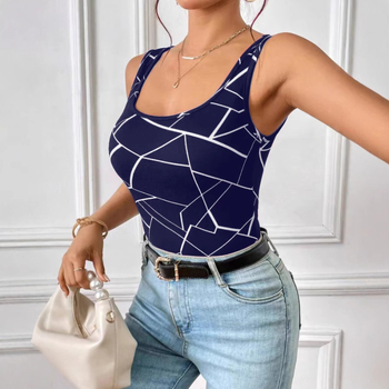 2025 Νέα Διασυνοριακά Κομψά Τυπωμένα Γυναικεία Ρούχα από Ευρώπη και Αμερική, Σέξι Καυτά Κορίτσια, Στενή Εφαρμογή, Στενή Εφαρμογή, Γιλέκο