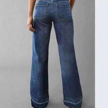 Határokon átnyúló exkluzív kívánság Amazon hot 80045# új női egyenes csőből készült, laza Joker farmer