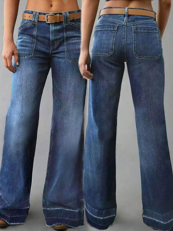 Határokon átnyúló exkluzív kívánság Amazon hot 80045# új női egyenes csőből készült, laza Joker farmer