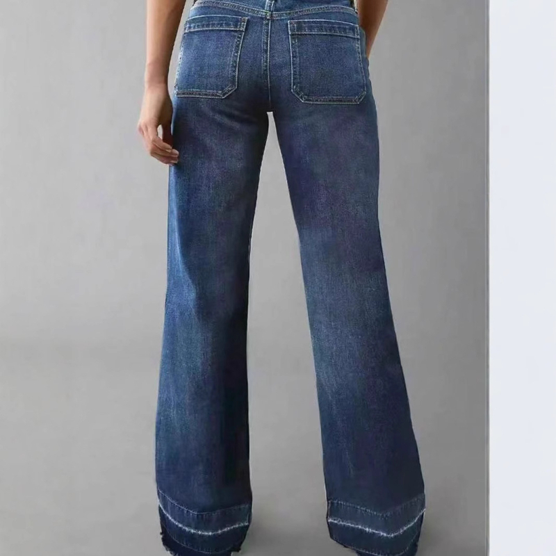 Határokon átnyúló exkluzív kívánság Amazon hot 80045# új női egyenes csőből készült, laza Joker farmer