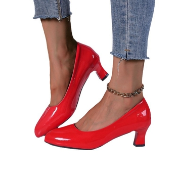 pluss-suuruses kõrge kontsaga kingad tudengietikett naiste kevad- ja sügiskingad õhukese kontsaga mustad tööintervjuukingad keskmise kontsaga kingad paksu kontsaga ümara ninaga nahkkingad