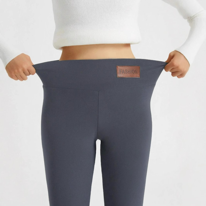 Polár bélésű, sima báránygyapjú leggings nőknek, őszi és téli magas derekú szűk nadrágok, termo nadrágok, jóganadrágok, nagy rugalmasságú, karcsúsító