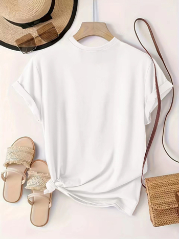 Határokon átnyúló Európa és Amerika Boldog Új Évet 2025 Év Boldog Új Évet Mintás Női Póló Szabadidő