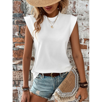 2024 Nyári Új Női Rövid Ujjú, Ujjatlan, Minden Mérkőzésre Alkalmi Póló, Határokon Átnyúló Áruk