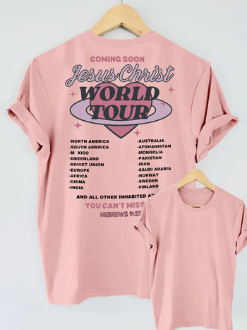 Divatos "hamarosan" szív alakú mintás pamut póló - Női lezser kerek nyakú rövid ujjú felső,