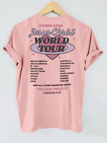 Divatos "hamarosan" szív alakú mintás pamut póló - Női lezser kerek nyakú rövid ujjú felső,