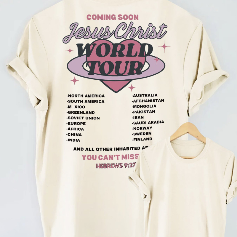 Divatos "hamarosan" szív alakú mintás pamut póló - Női lezser kerek nyakú rövid ujjú felső,