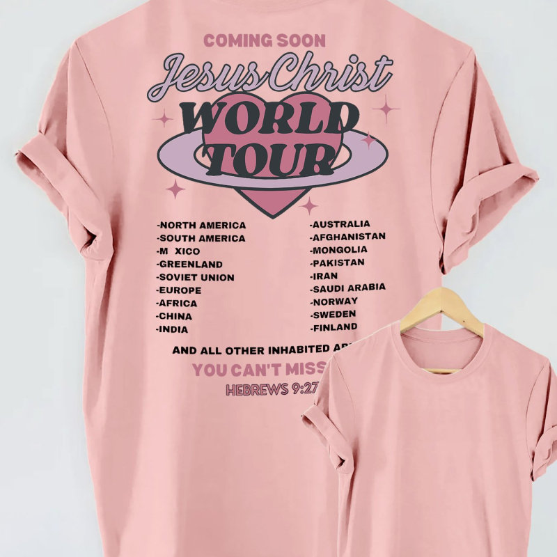 Divatos "hamarosan" szív alakú mintás pamut póló - Női lezser kerek nyakú rövid ujjú felső,