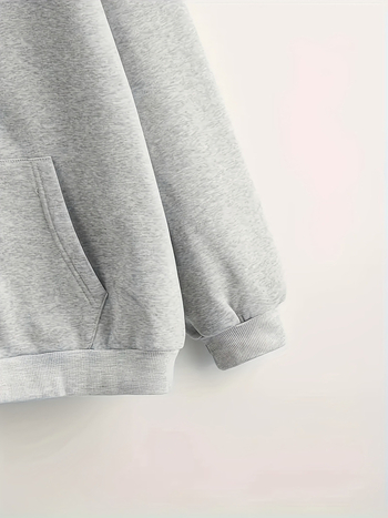 Női kapucnis pulóver, egyszínű, hosszú ujjú, húzózsinóros kapucni, poló