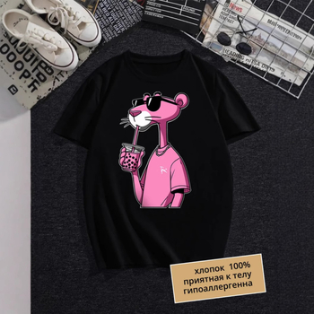 100 % grynos medvilnės, saldaus, gaivaus rašto, viršutiniai drabužiai, mažinantys amžių, laisvi, liekninantys, vėsūs, kasdieniai, patogūs, apvali iškirpte, trumpomis rankovėmis.